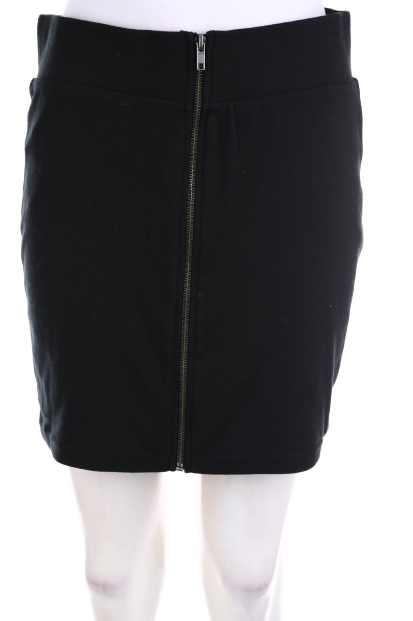 ONLY - Jersey-Minirock mit Reißverschluss - M