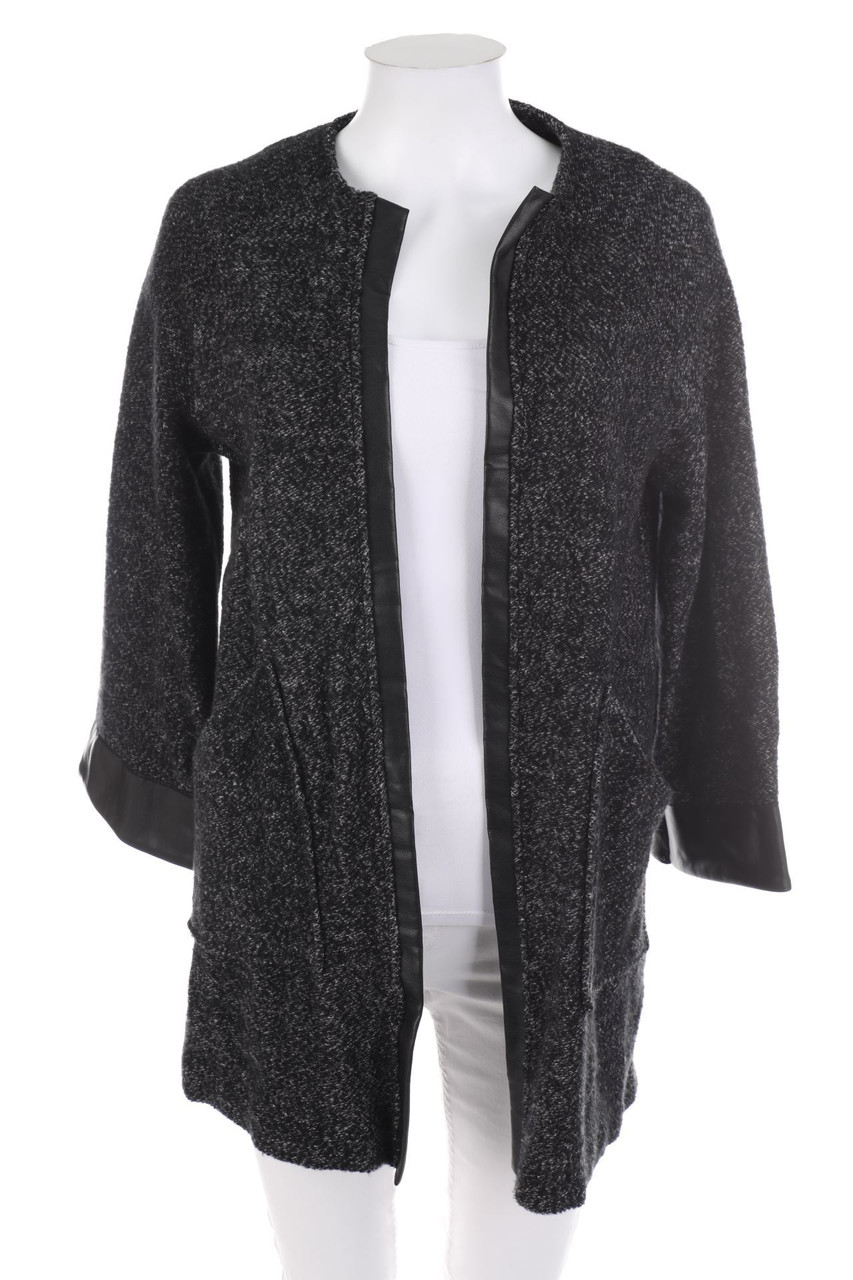 ZARA - Jacke mit Kunstleder-Details - S