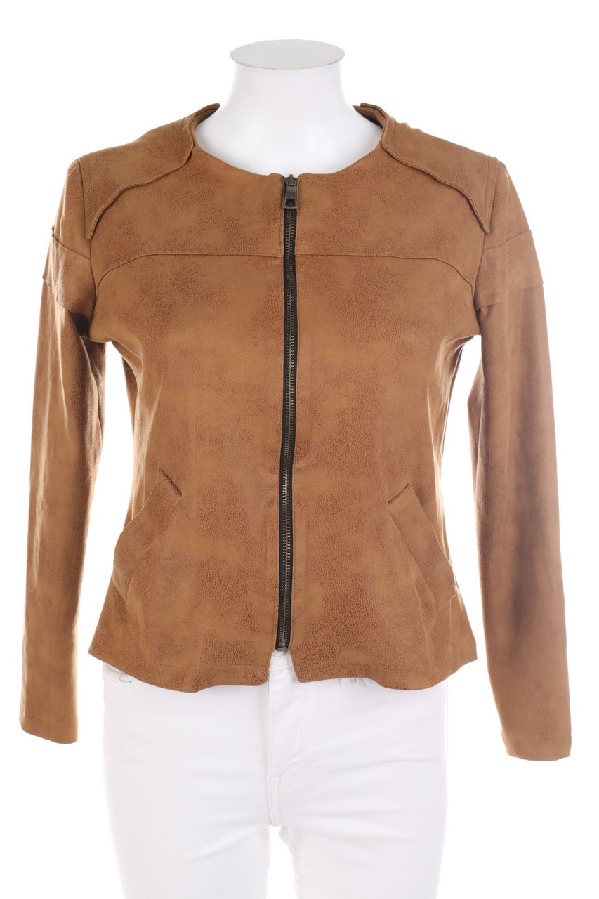 LENNY B. PARIS - Kunstlederjacke mit Muster - D 34