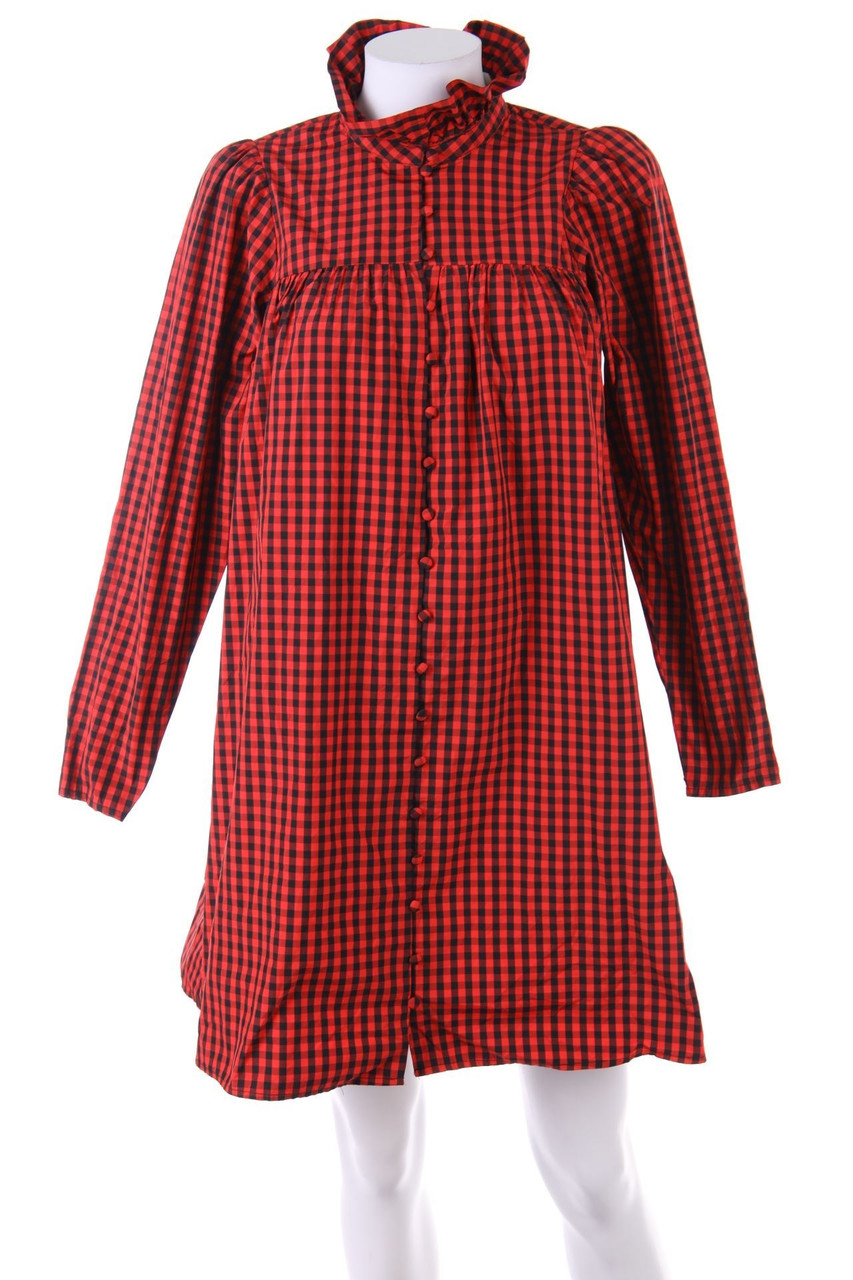 H&M - Brit Style-Kleid mit Karo-Muster - XS