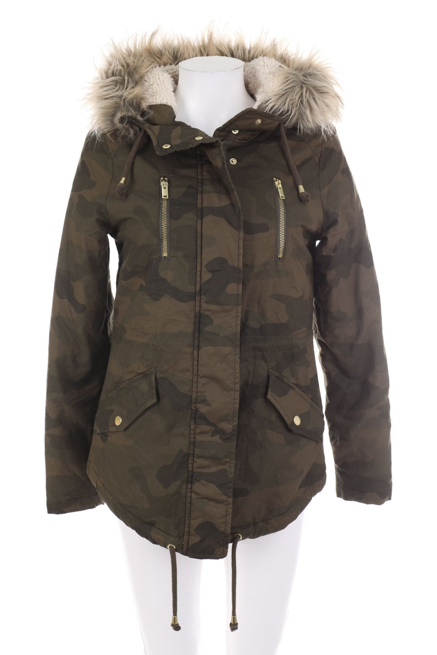Cunda Camouflage Jacke C&a Jacket Cunda Damen Winterjacke