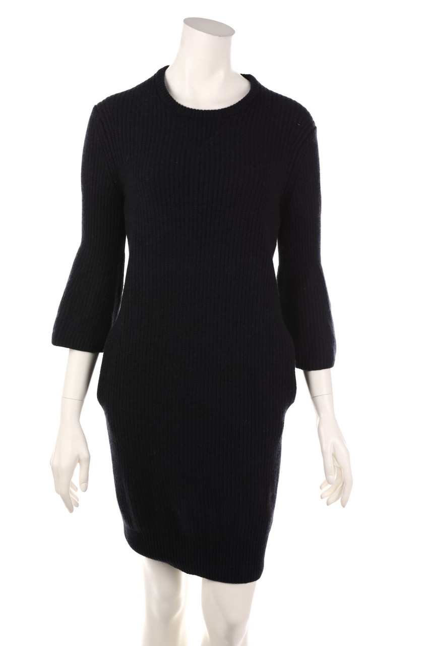 Calvin Klein - Strickkleid aus Woll-Mix mit Kaschmir - M