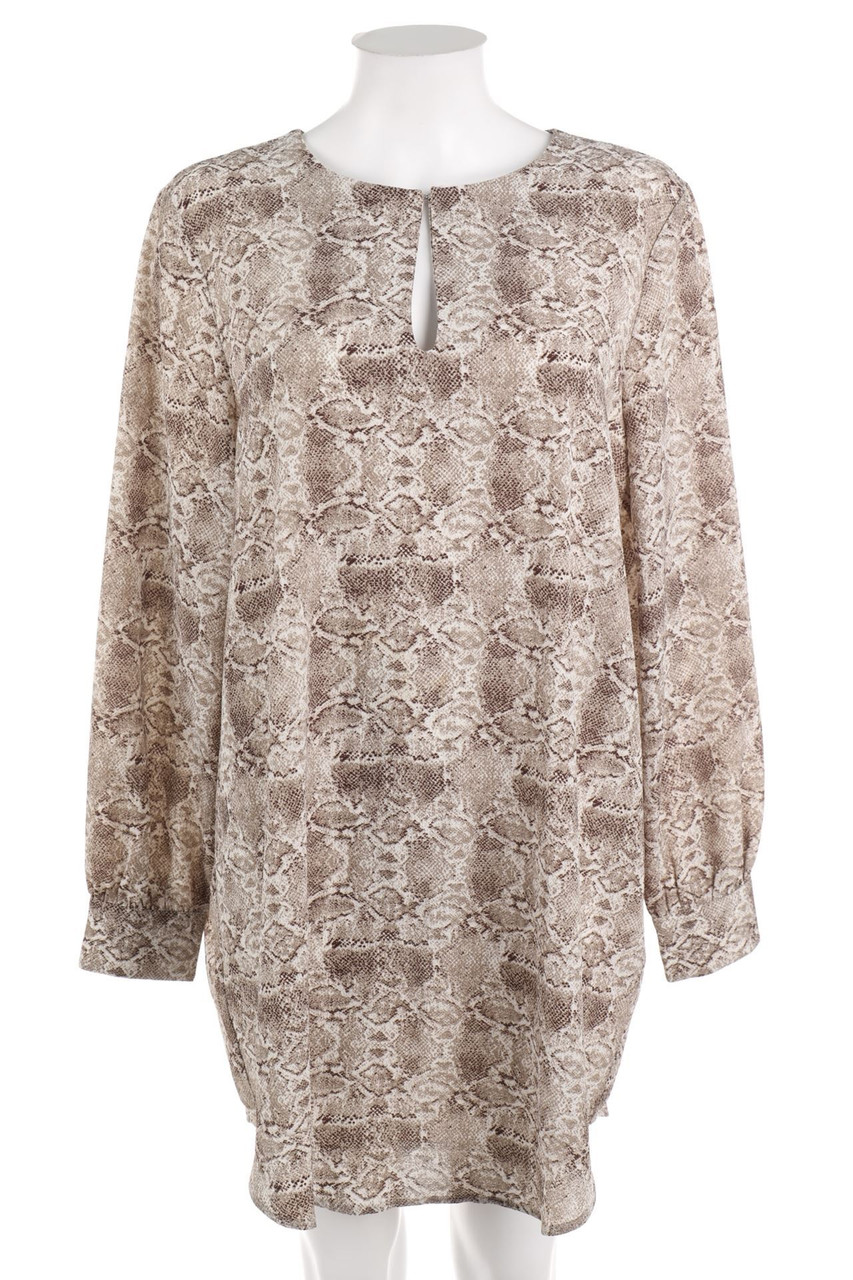 ONLY CARMAKOMA - Tunika-Bluse mit Animal-Print - D 44