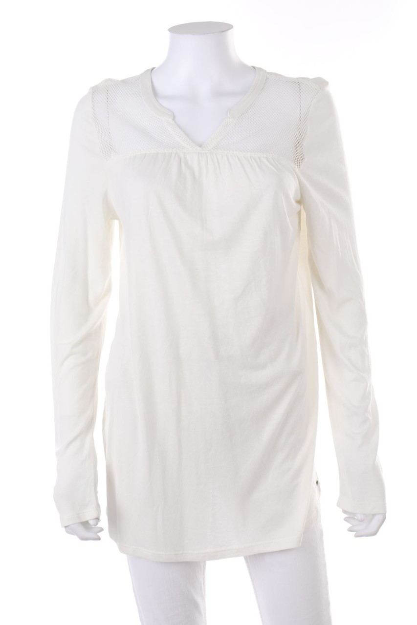 ESPRIT - Bluse mit Mesh-Einsatz - XL