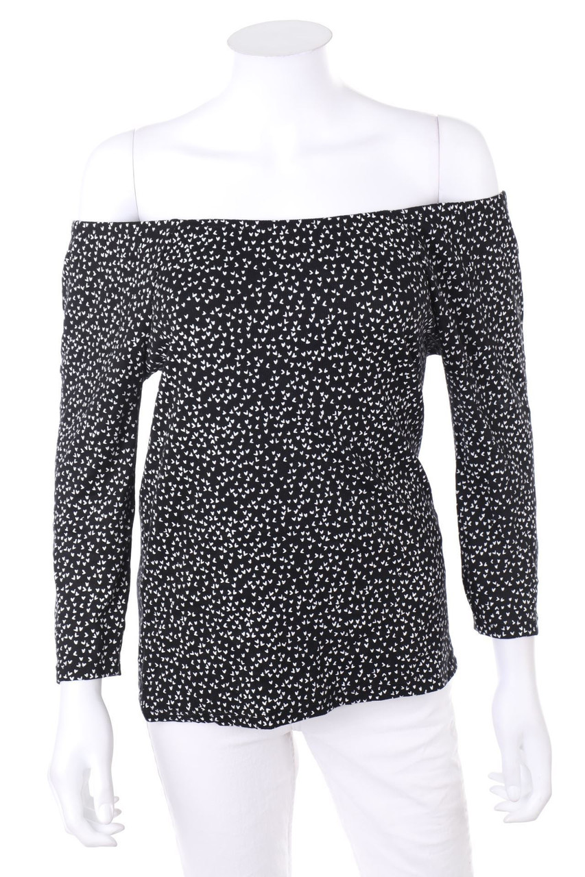 Laura Torelli - Carmen-3/4-Arm-Shirt mit Print - S