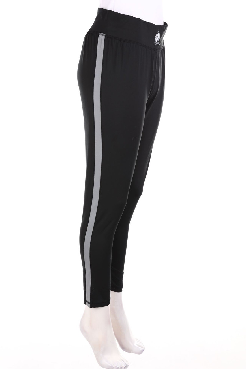 SECONDHAND - Basic-Sport-Leggings mit Galonstreifen - L