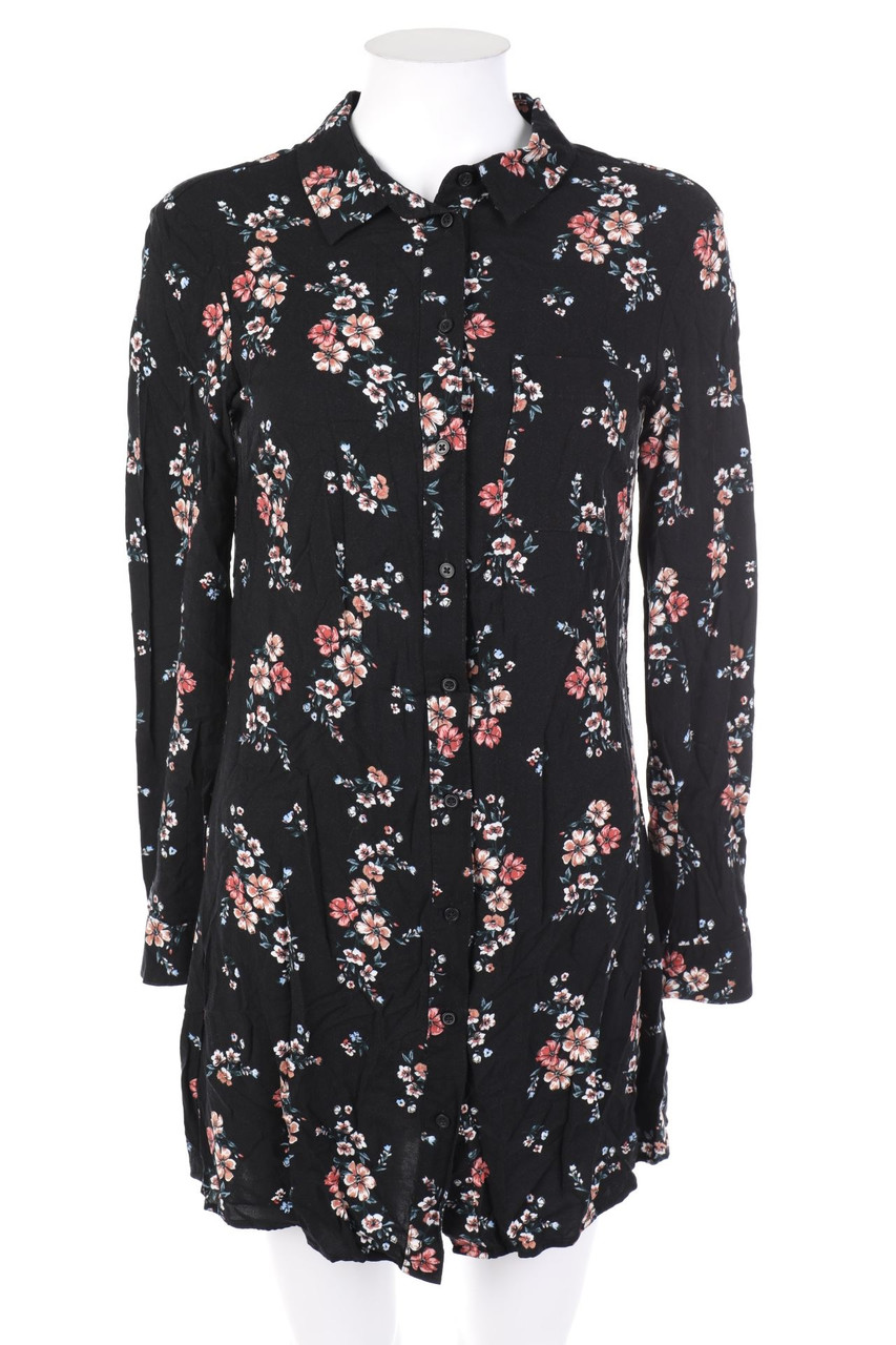 H&M DIVIDED - Hemd-Bluse mit Blumen-Print - D 36