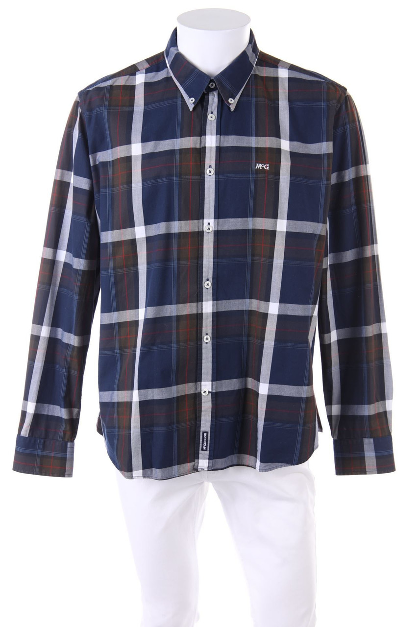 McGregor - kariertes Hemd mit Logo-Applikation - XL