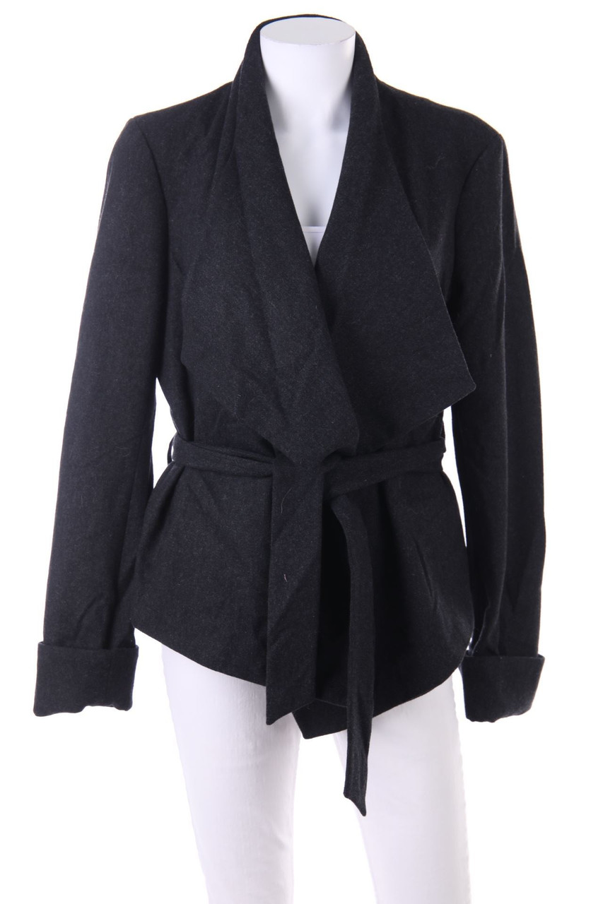 promod - Jacke aus Woll-Mix mit Gürtel - D 38