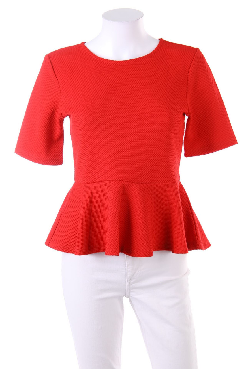 H&M - Kurzarm-Shirt mit Volants - S