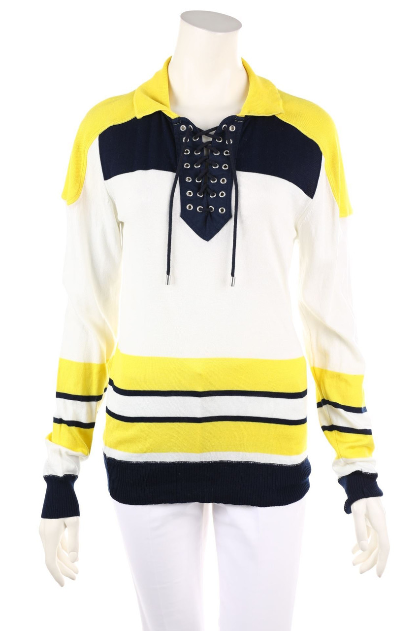 D&G DOLCE & GABBANA - Baumwoll-Pullover mit Schnürung - S