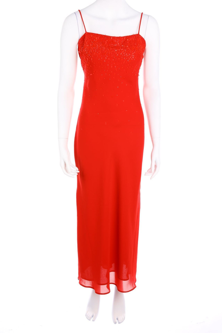 kiki U.S.A - Maxi-Abendkleid mit Applikationen - S