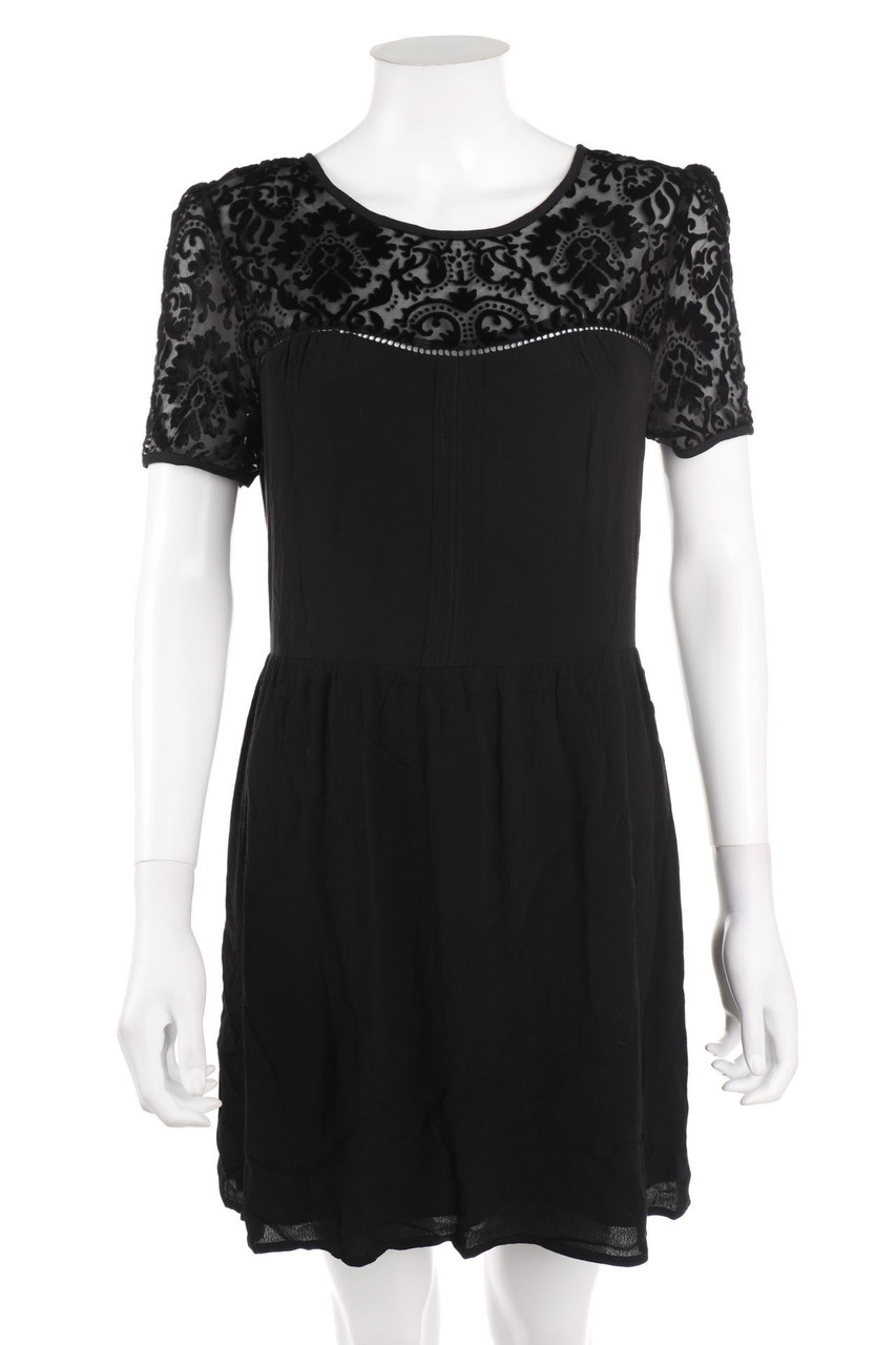 NAF NAF - Kleid mit Mesh-Einsatz - D 36