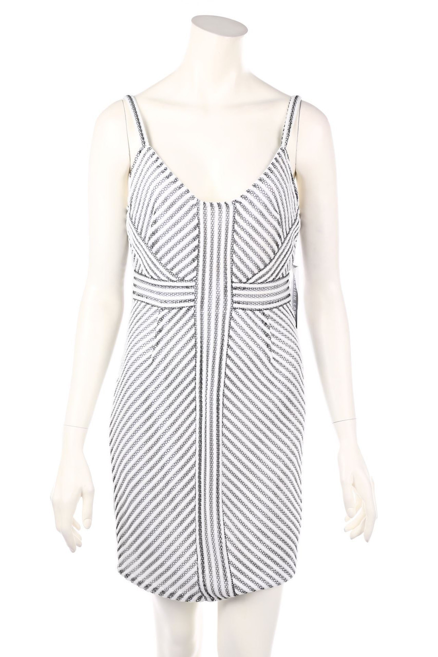 DESIGN LAB Lord & Taylor - Minikleid mit Mesh-Einsatz - M