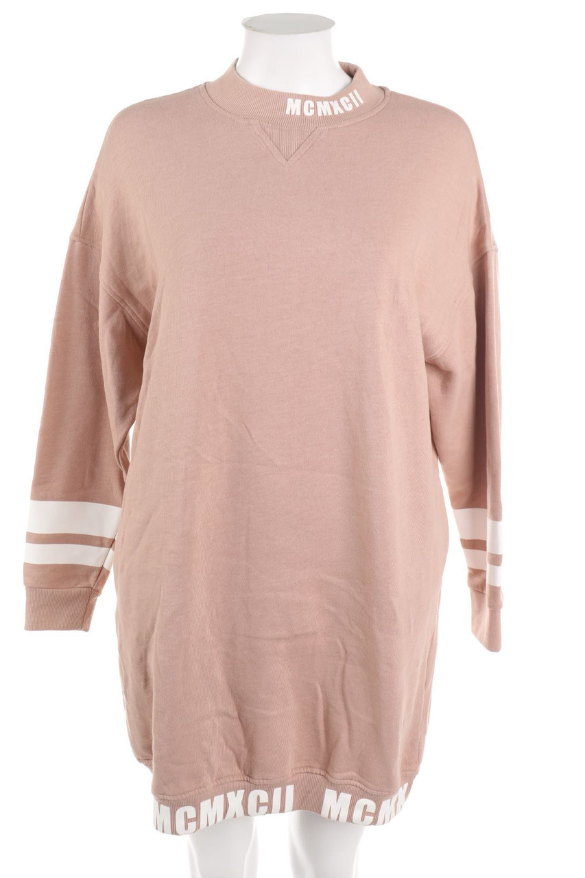 FB SISTER - Oversize-Sweat-Kleid mit Print - S