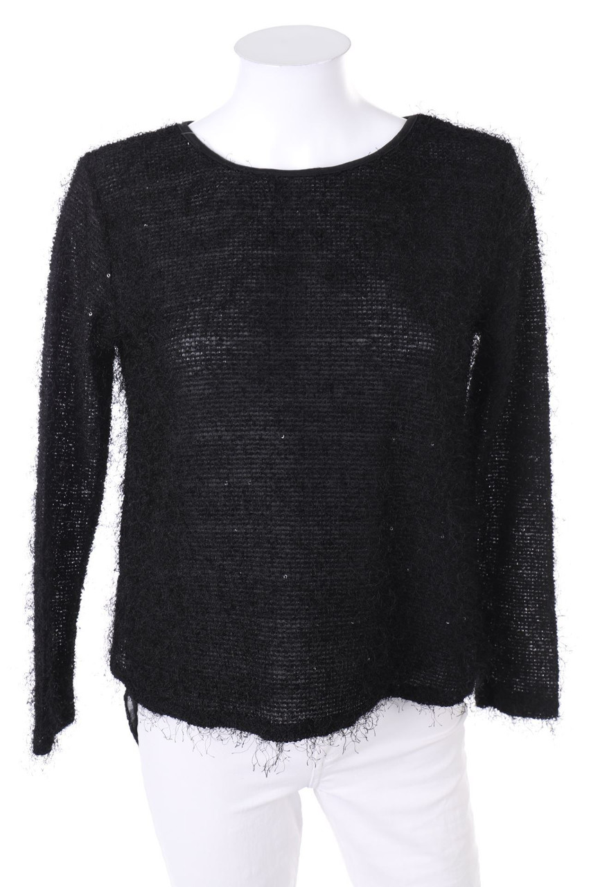 Ohne Label - Shirt im Layer Look mit Pailletten - D 36-38