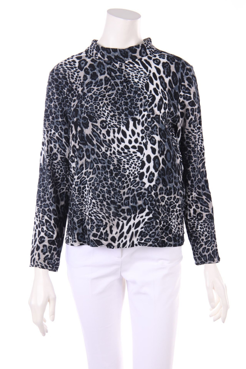 NÜ DENMARK - Bluse mit Leo-Print - XL
