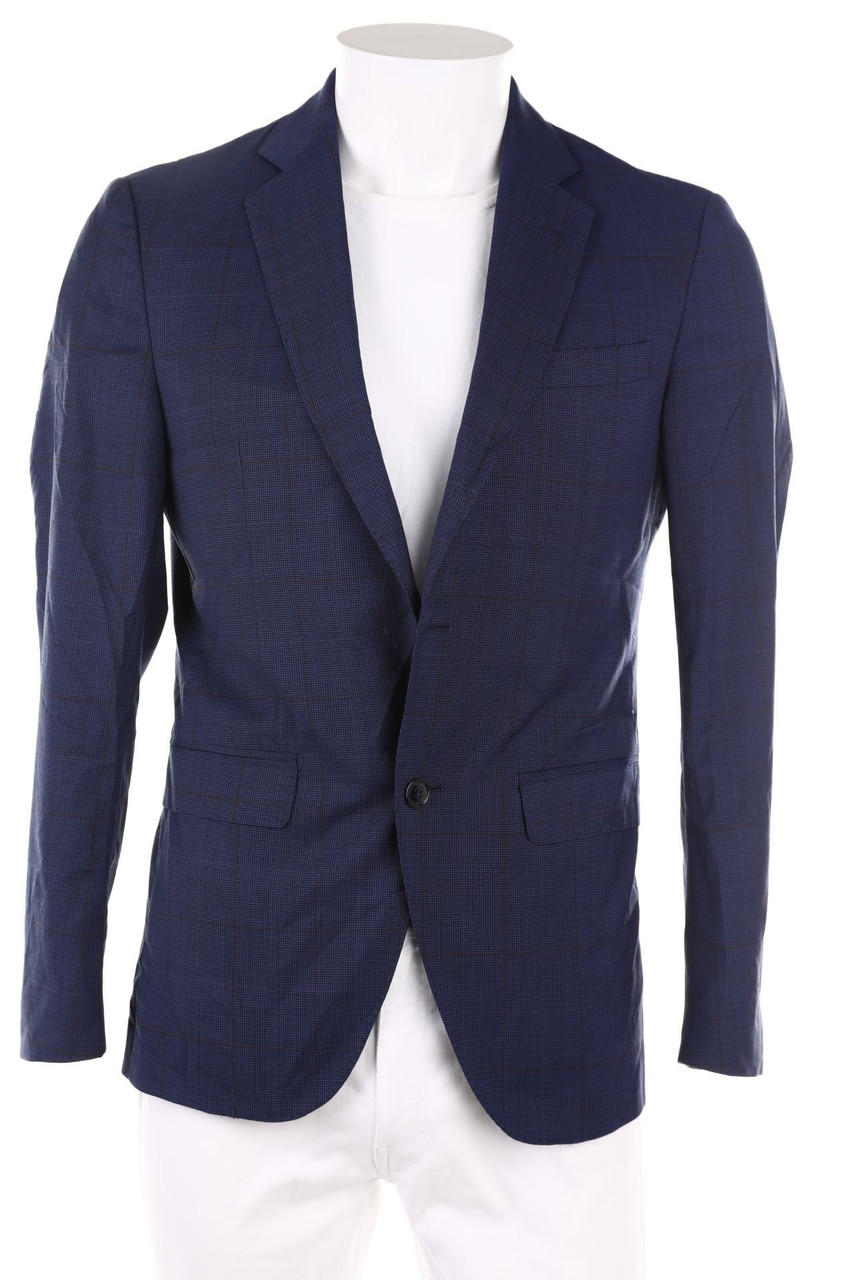 Massimo Dutti - Karo-Blazer aus Wolle - 46