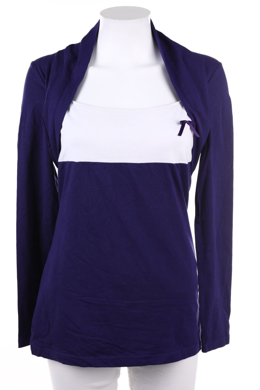 bonprix collection - Two Tone-Longsleeve-Shirt im Layer Look - D 36-38