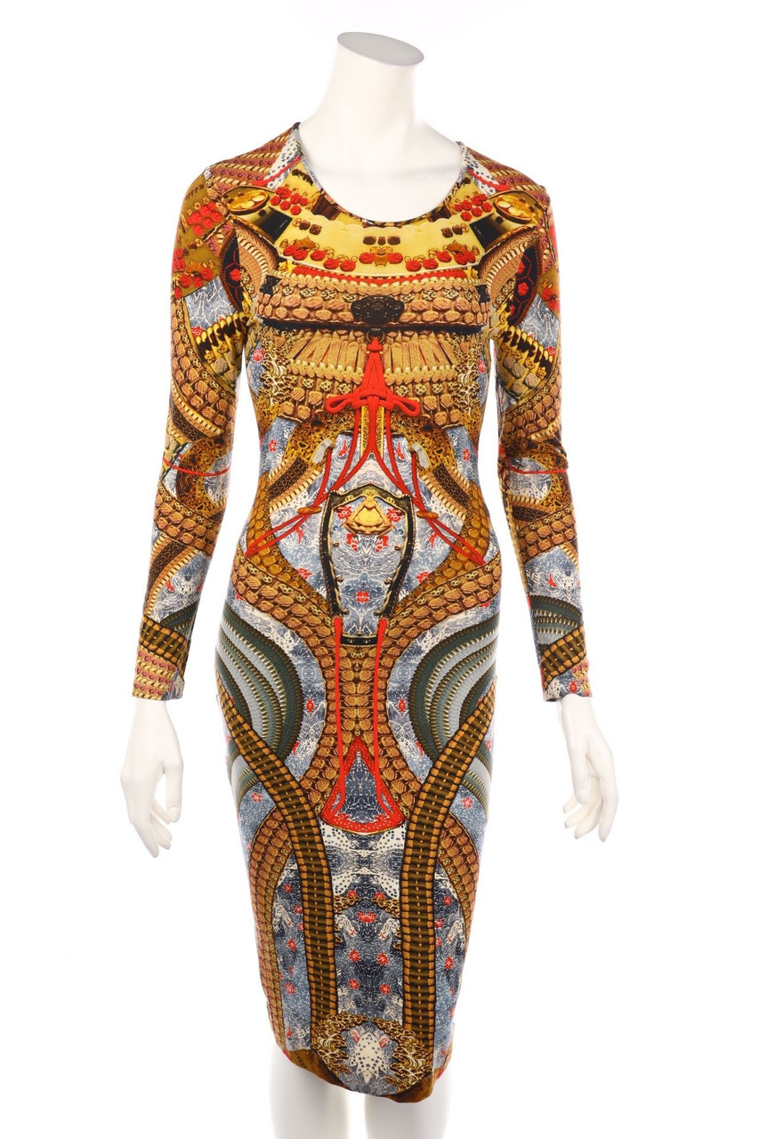 ALEXANDER MCQUEEN - Kleid aus Jersey mit Print - D 34