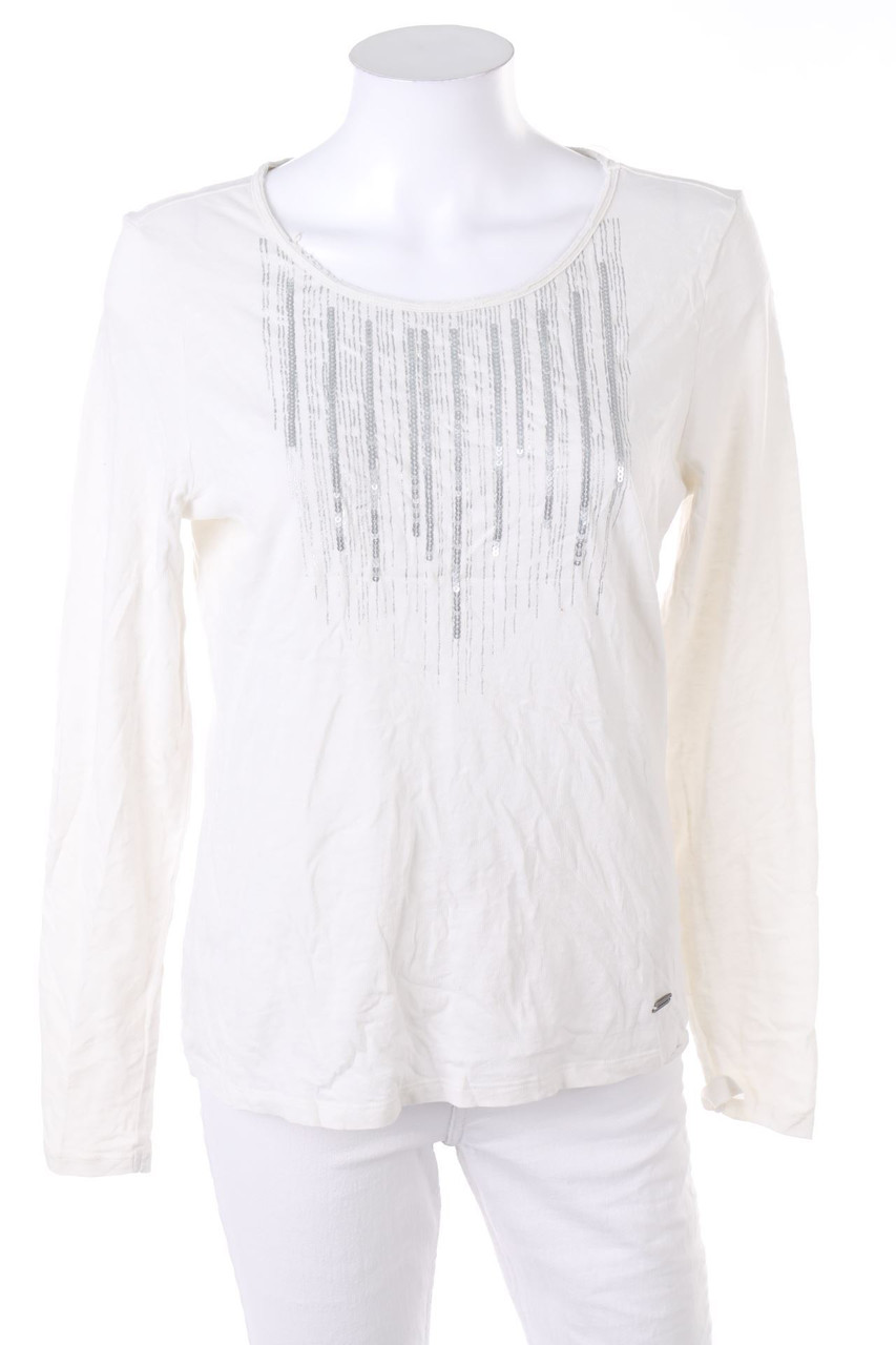 Essentials by Tchibo - Longsleeve-Shirt mit Pailletten - D 36-38