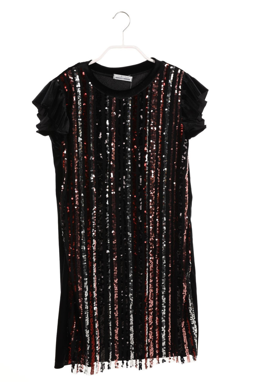 PIAZZA ITALIA - Pailletten-Kleid mit Raffungen - 164