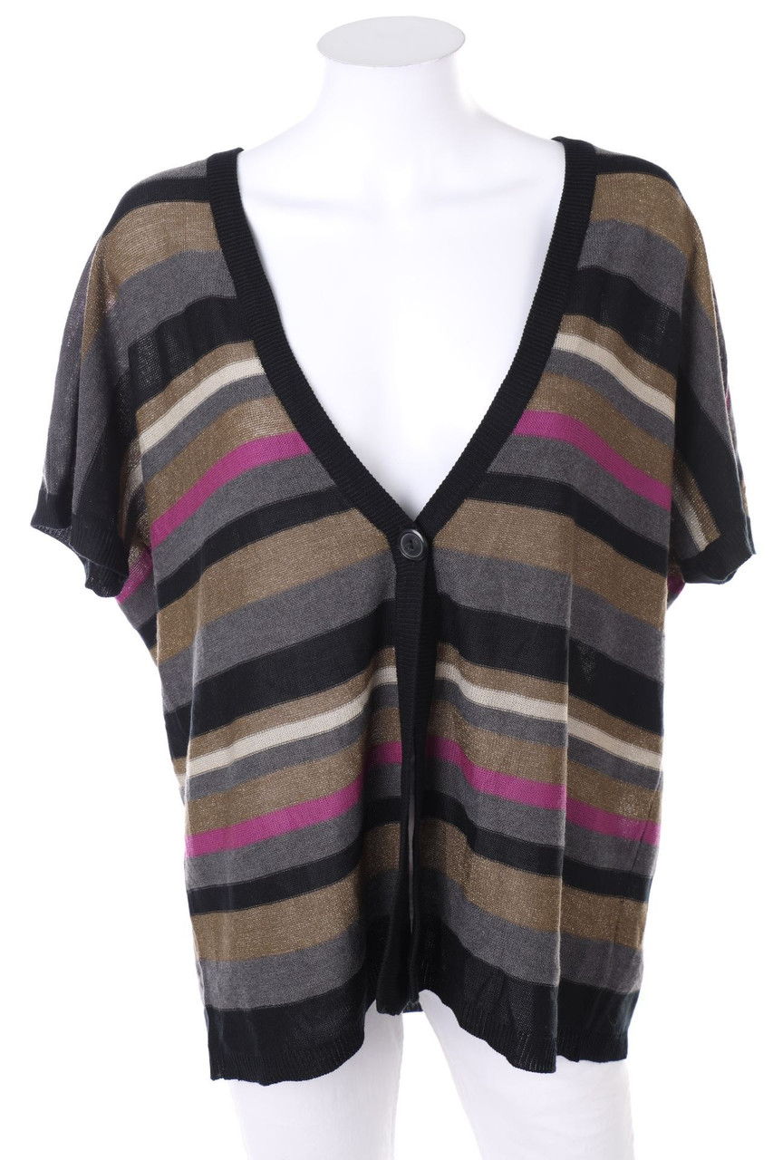 Charles Vögele - Glitzer-Cardigan mit Batwing-Ärmeln - XXL