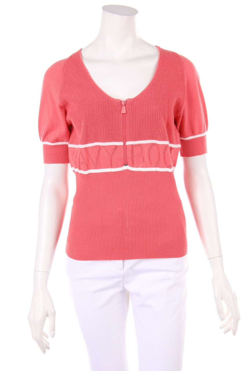 NAVYBOOT - Strick-Pullover mit Logo-Print - L