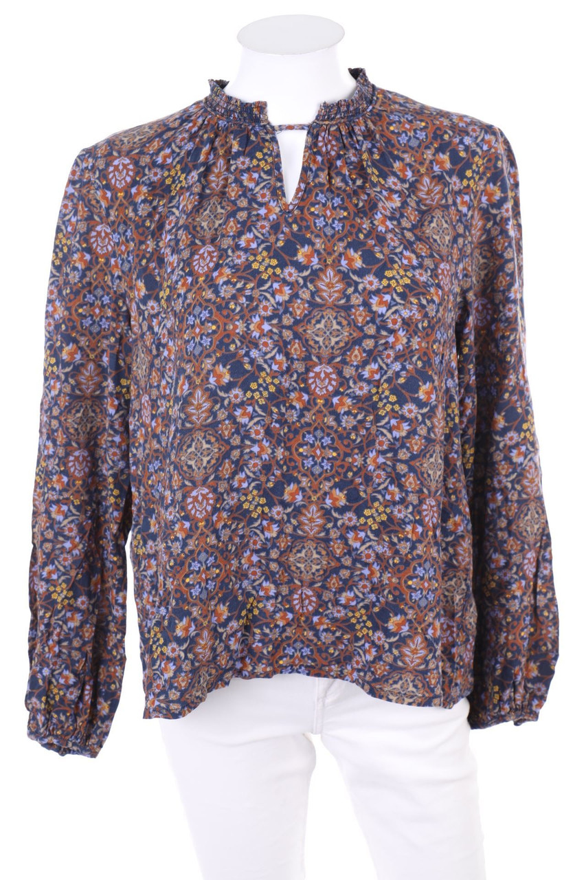 manguun - Tunika-Bluse aus Viskose mit Blumen-Print - D 42