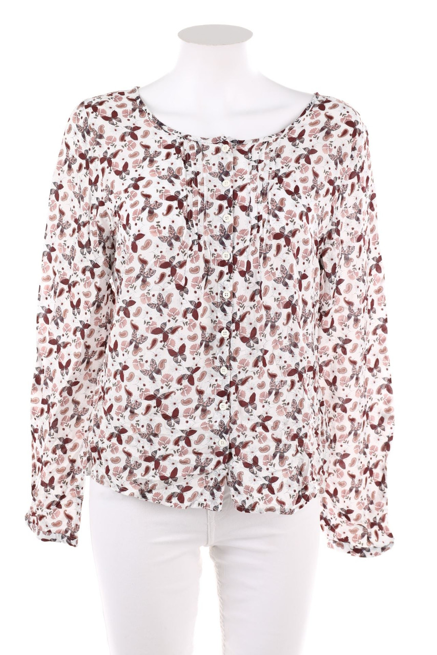 Ohne Label - Bluse mit Biesen - M