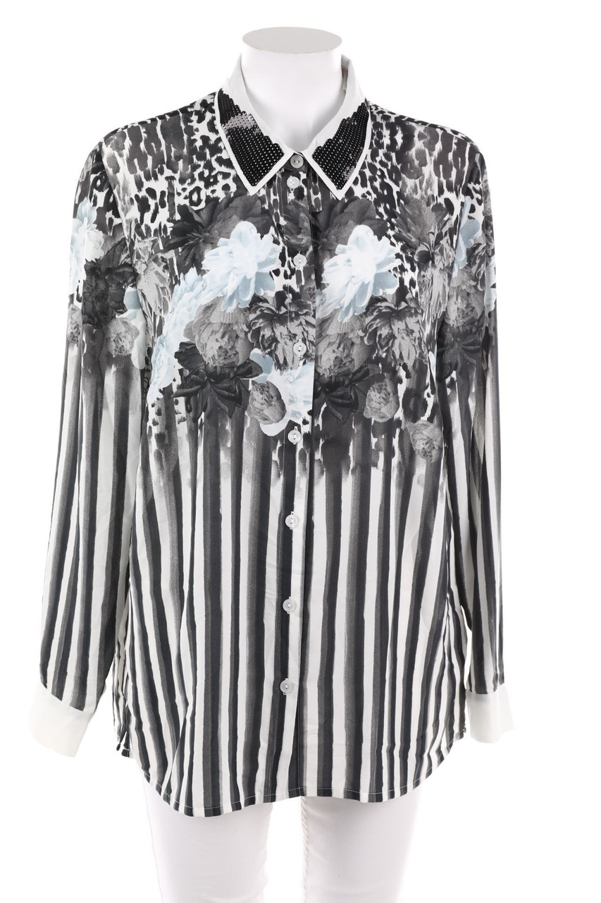 Paola! - Hemd-Bluse mit Pailletten - D 44