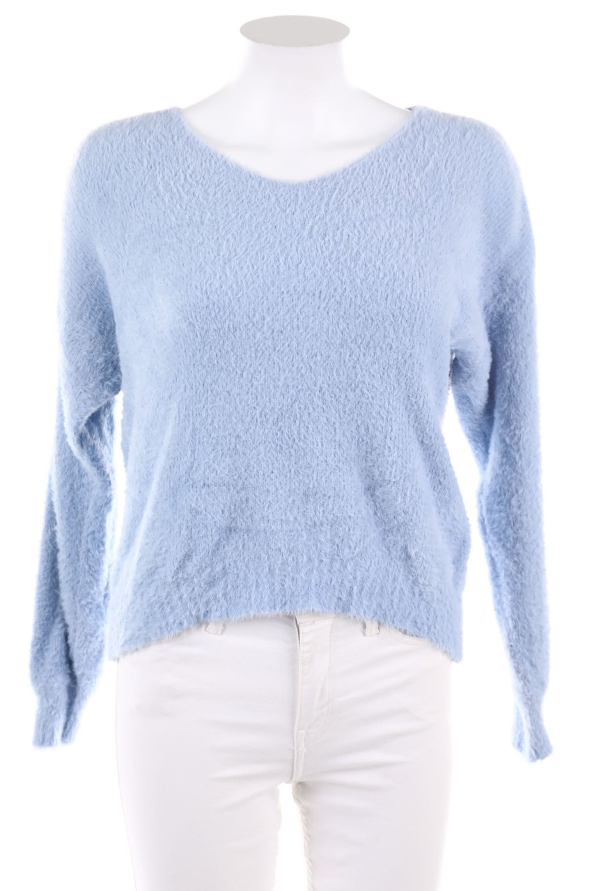 PITTARELLO - Teddy-Strick-Pullover mit überschnittener Schulter - D 34-36