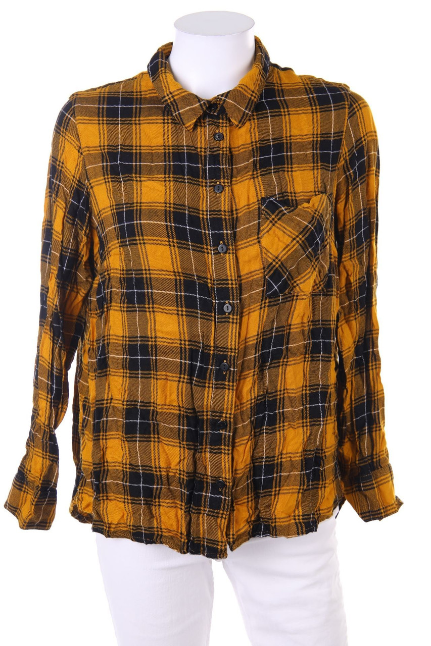 F&F - Hemd-Bluse mit Karo-Muster - D 38