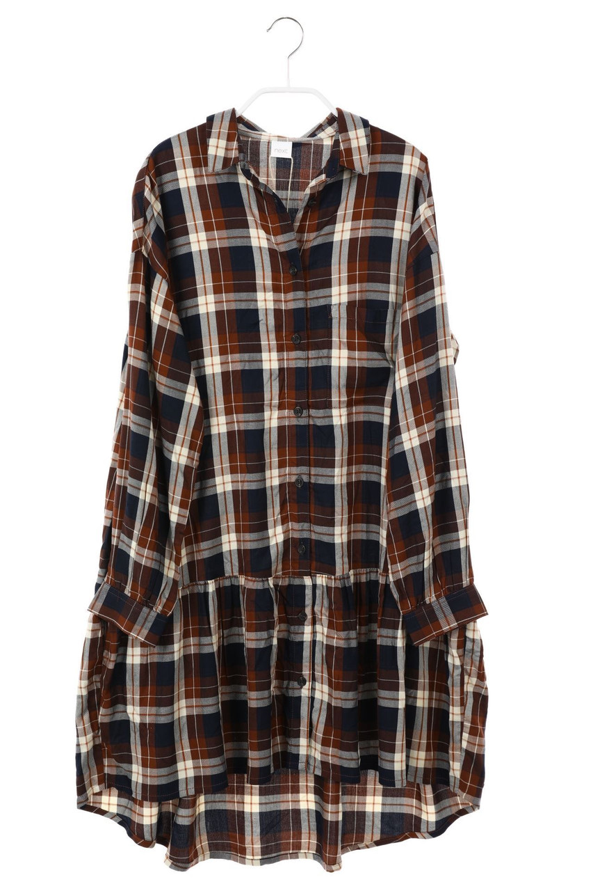 next - Hemd-Kleid mit Karo-Muster - 146