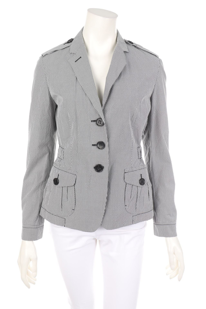 RENÉ LEZARD - Blazer-Jacke mit Karo-Muster - D 38