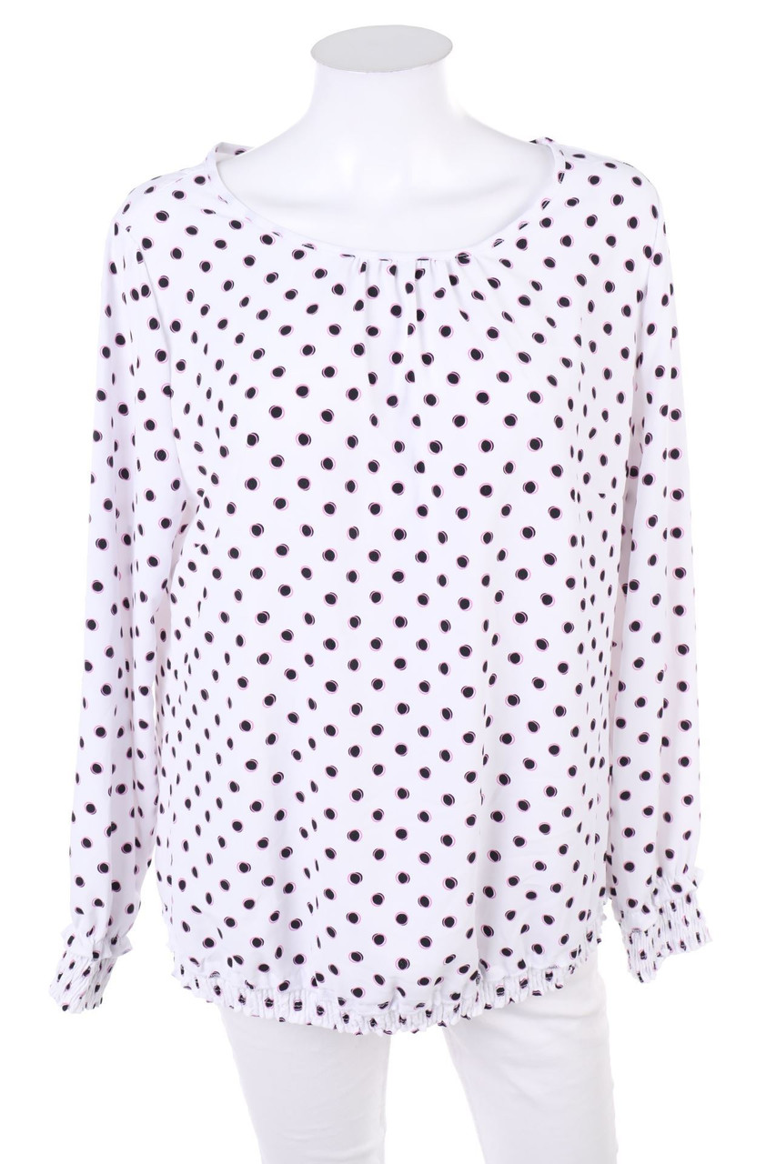 ESSENTIALS - Basic-Tunika-Bluse mit Gummizug - D 42