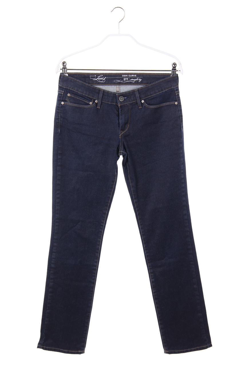 LEVI´S - Dark Denim Straight Cut Jeans mit Logo-Badge - W27