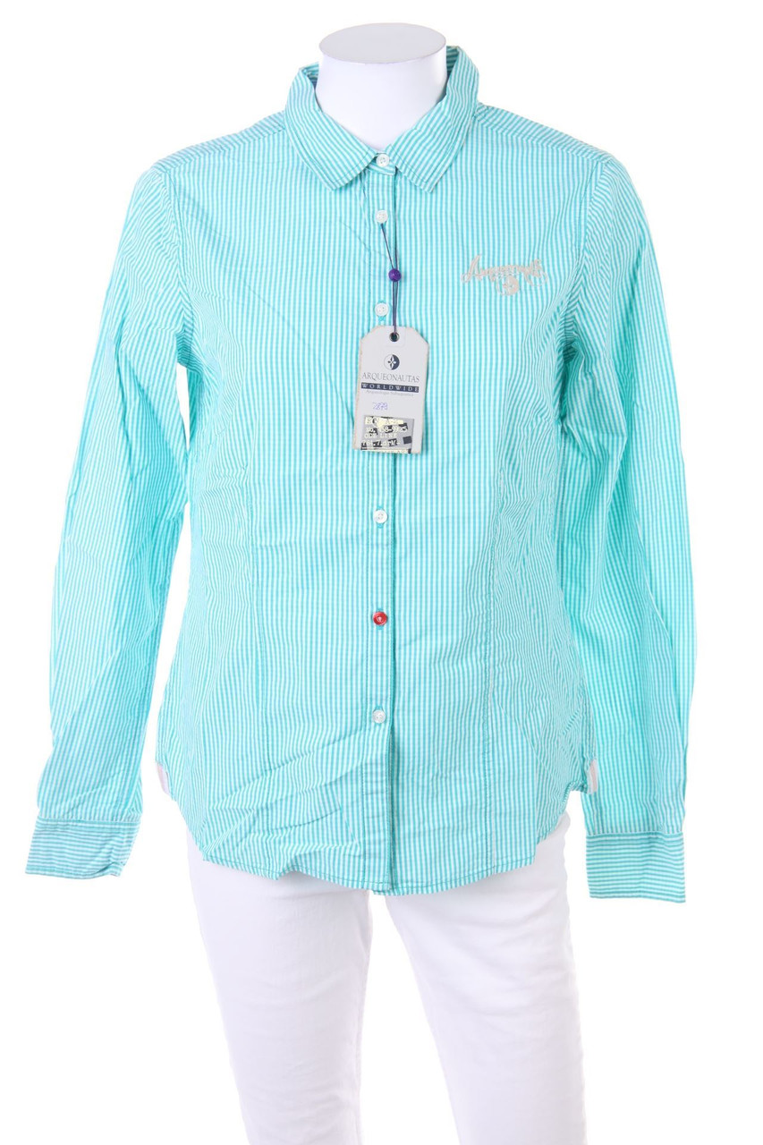 ARQUEONAUTAS - Basic-Baumwoll-Bluse aus Baumwolle mit Logo-Stickerei - M