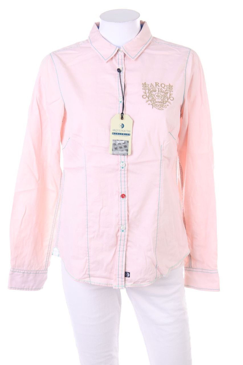 ARQUEONAUTAS - Basic-Baumwoll-Bluse aus Baumwolle mit Logo-Stickerei - M