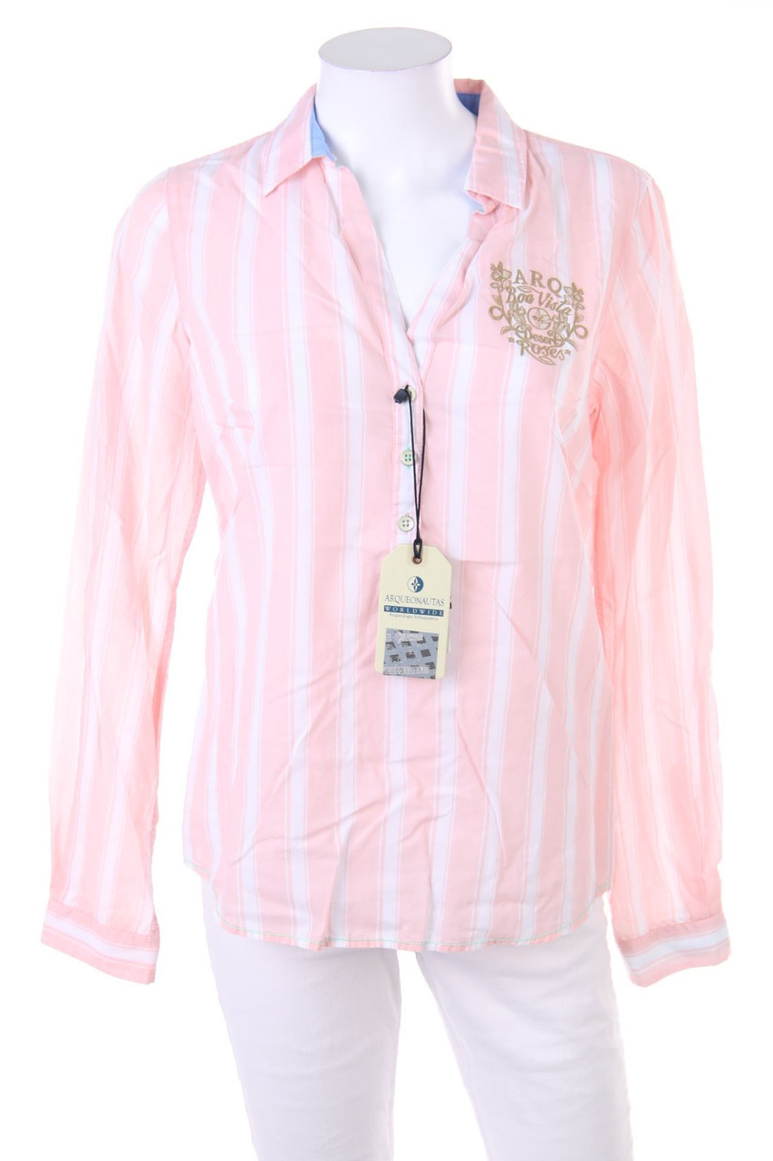 ARQUEONAUTAS - Basic-Tunika-Bluse aus Baumwolle mit Logo-Stickerei - M