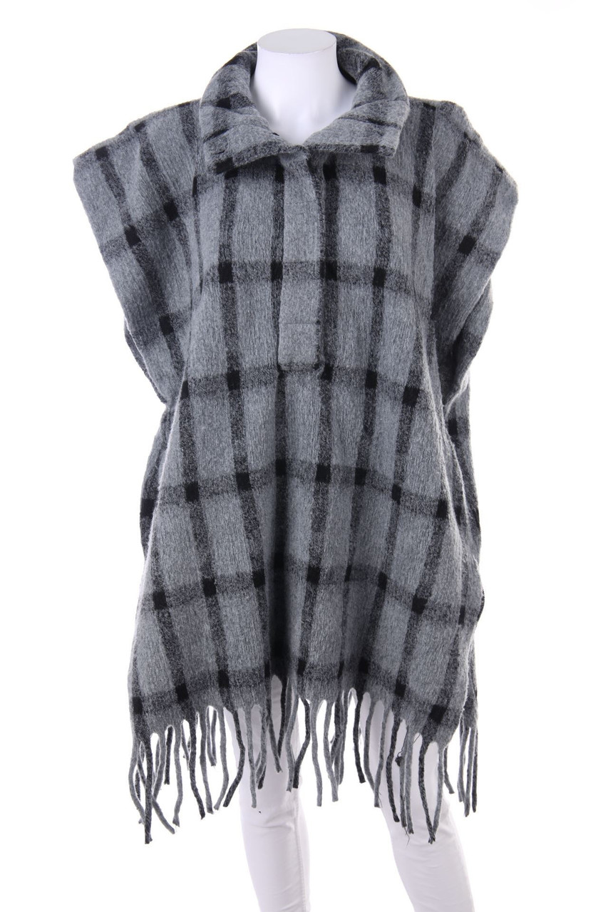 ZARA - Poncho mit Karo-Muster - XS
