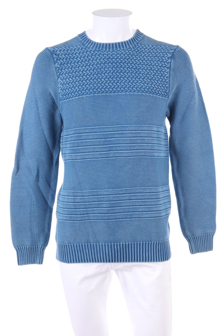 ARQUEONAUTAS - Used Look-Pullover mit Flock-Print - M