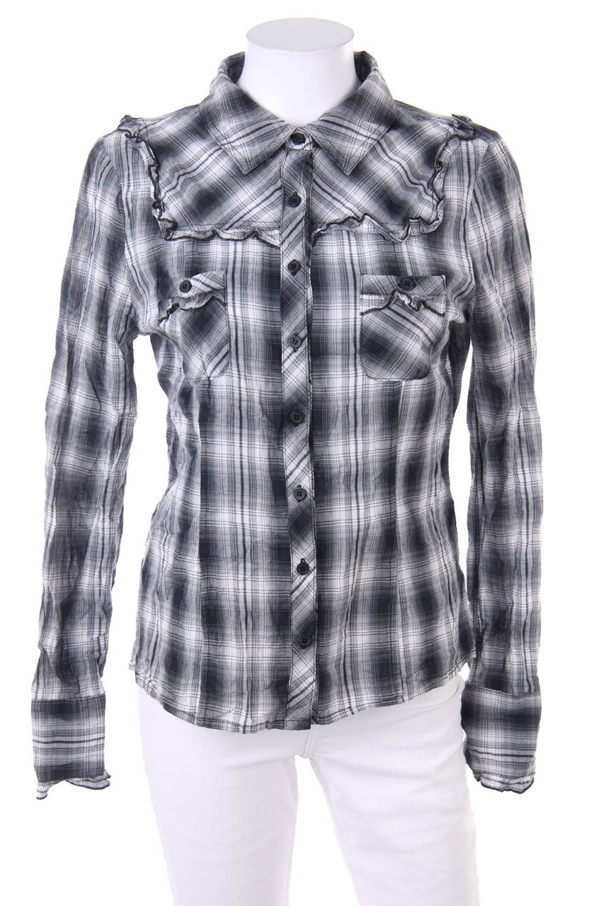 Sublevel - Hemd-Bluse mit Rüschen - L