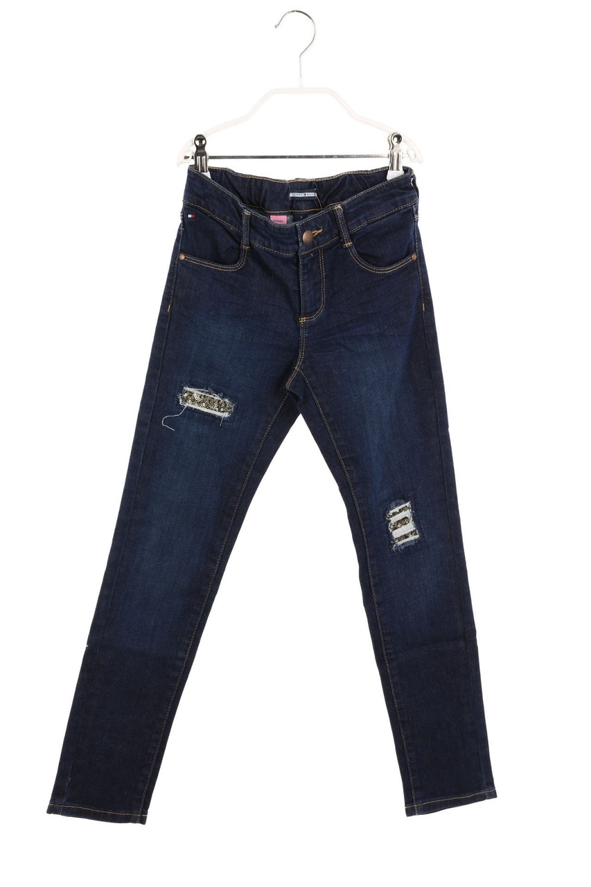TOMMY HILFIGER - Skinny-Jeans mit Pailletten - 128