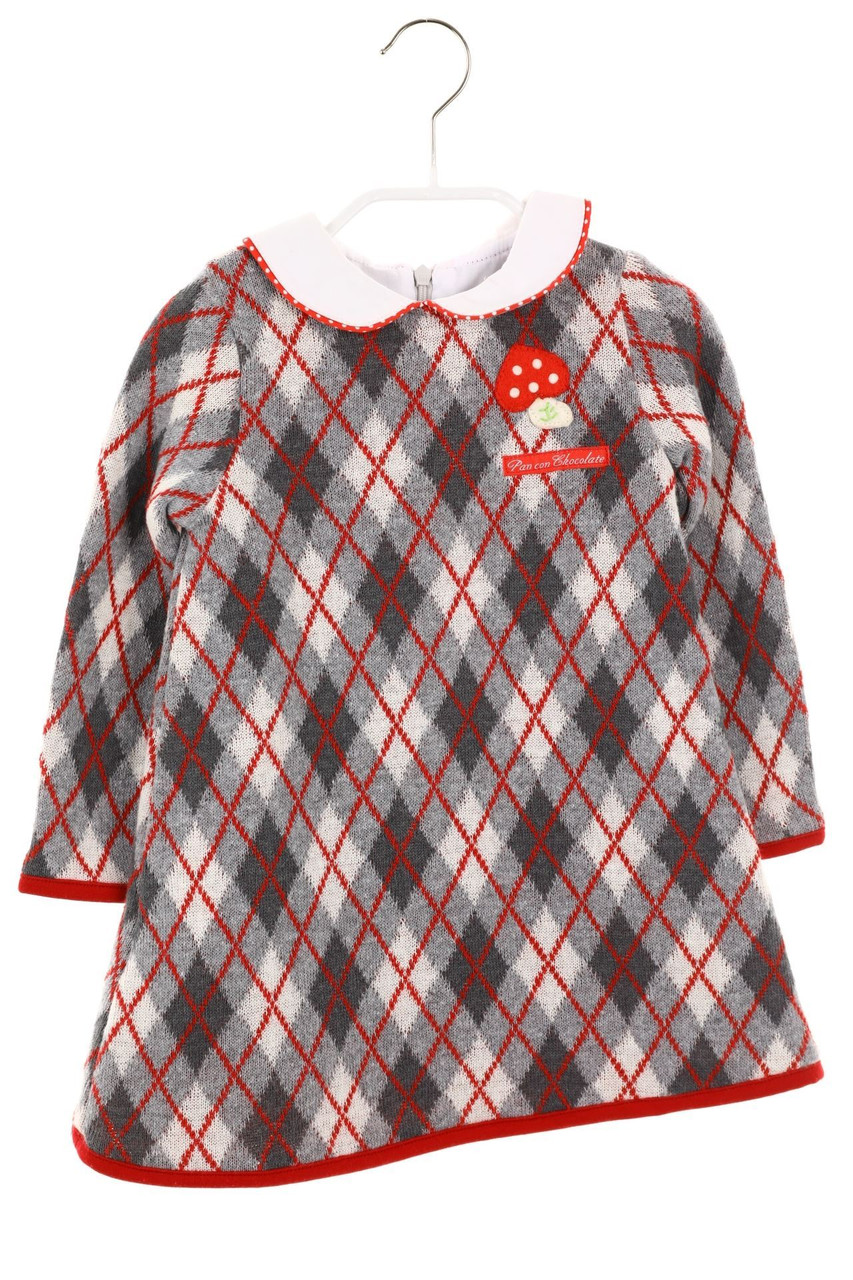 pan con chocolate - Kleid aus Baumwoll-Mix mit Applikationen - 86