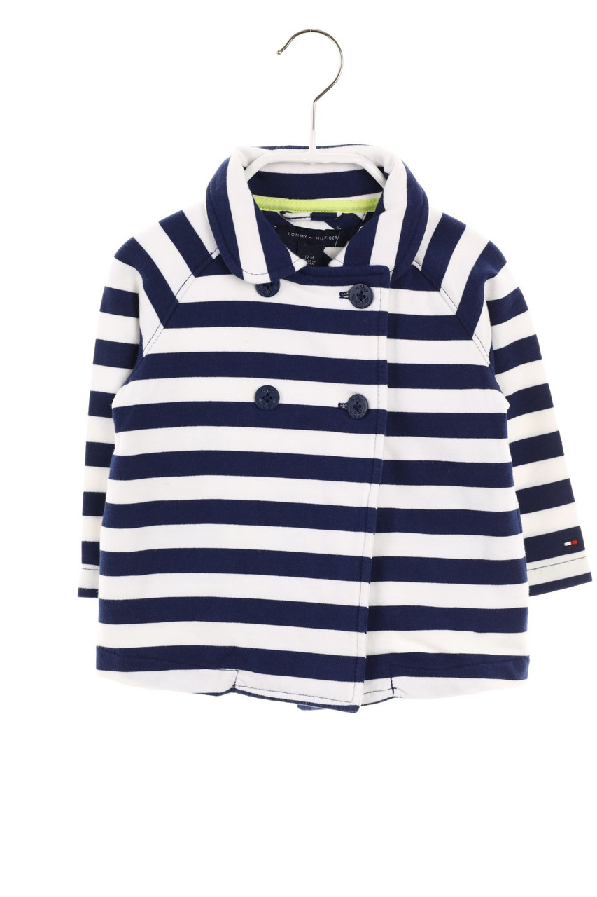 TOMMY HILFIGER - Jersey-Jacke im Marine-Stil mit Logo-Stickerei - 80