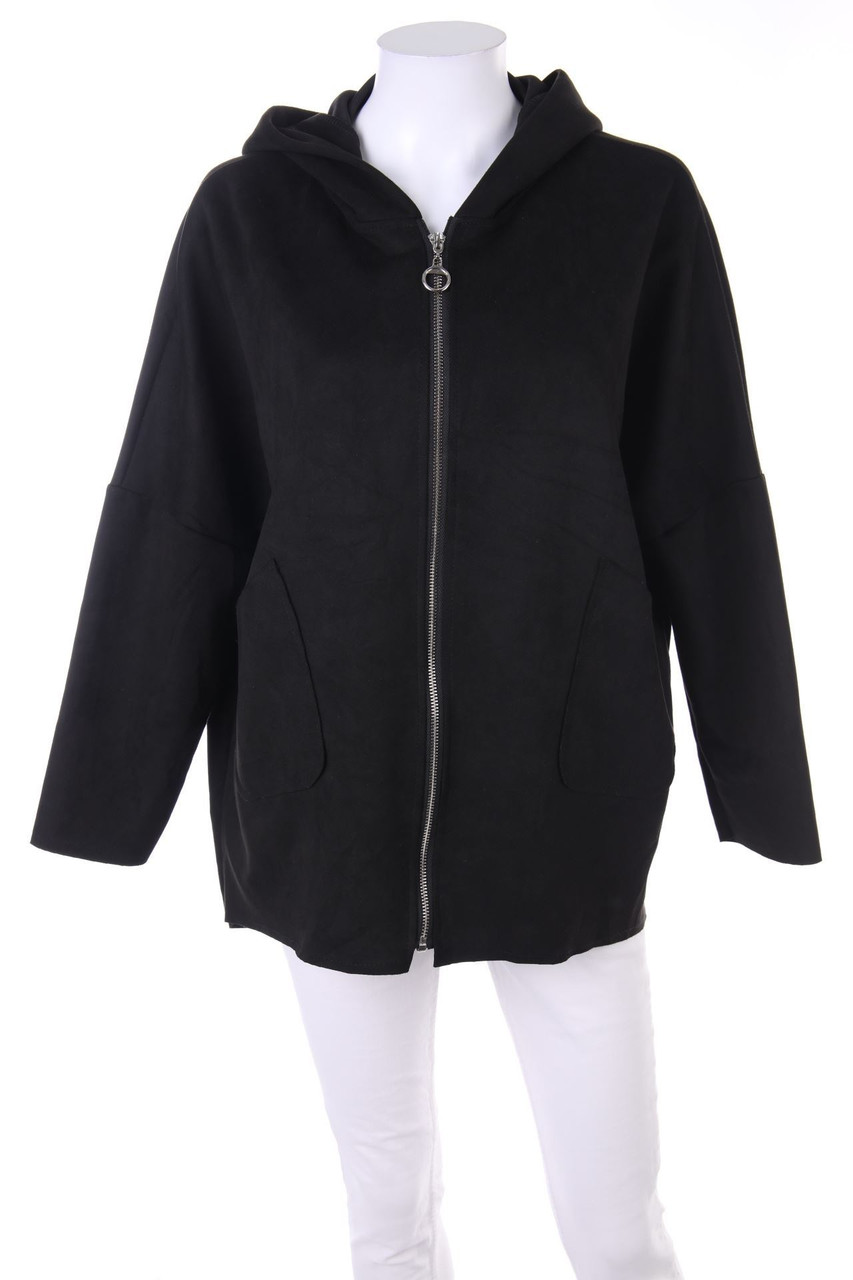 SECONDHAND - Basic-Jacke mit aufgesetzten Taschen mit Kapuze - ONE SIZE