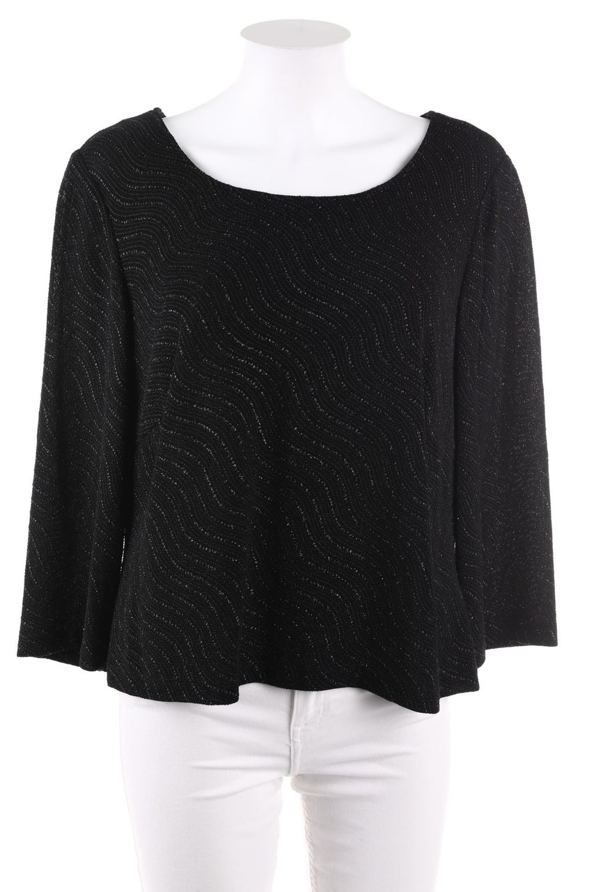 Umlauf & Klein - Longsleeve-Shirt mit Strass-Steinen - D 46