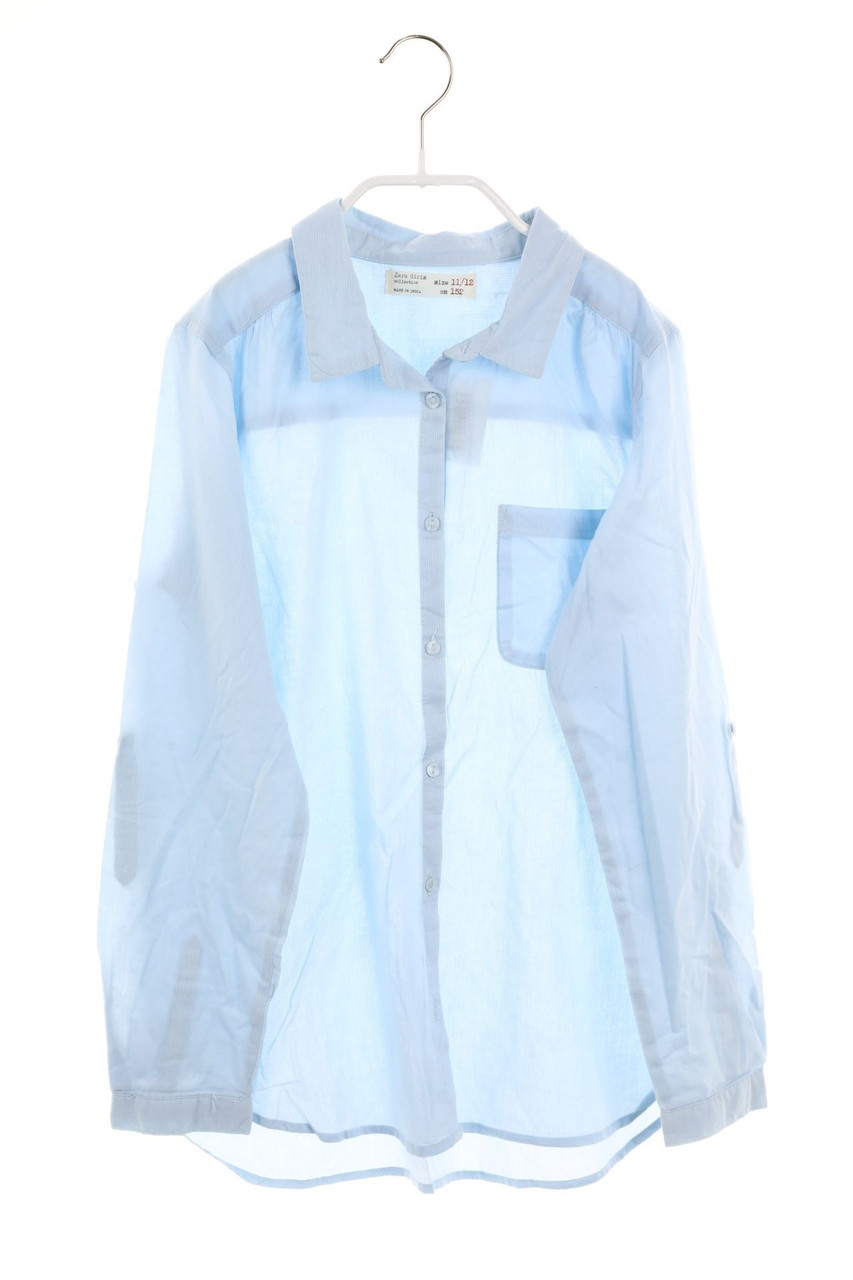 Zara Girls - Hemd-Bluse mit Roll-up-Manschette - 152
