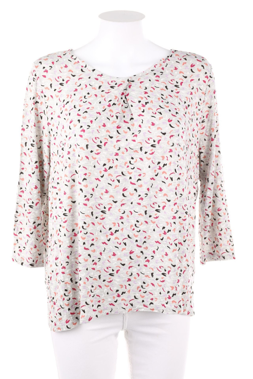 BETTY & CO - Longsleeve-Shirt mit Falte mit Muster - D 42